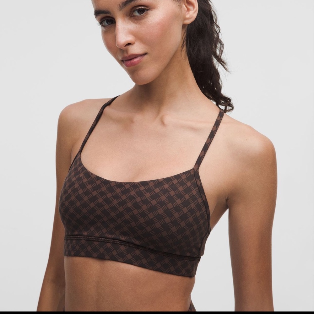 NWT Lululemon Flow Y Bra Nulu Light Support Jacquard